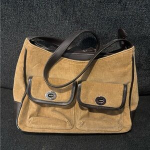 St. John's Bay Tan Corduroy Shoulder Bag